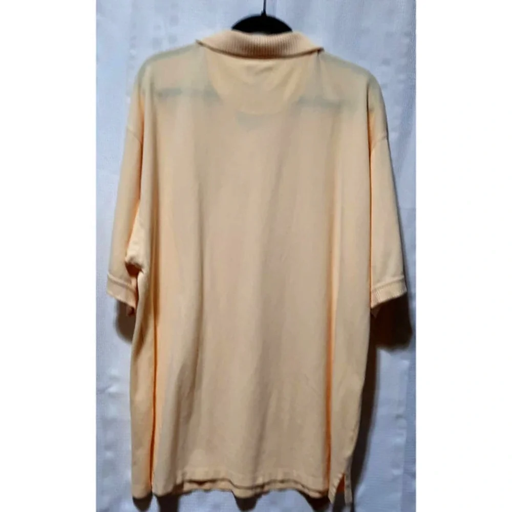 TOMMY BAHAMA MENS XL YELLOW COTTON SHORT SLEEVE POLO - Picture 4 of 7